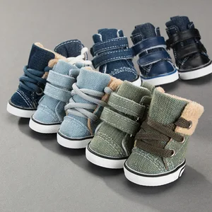 Image of Warm outdoor pet sports Winter pet shoes for rabbits dog shoes
