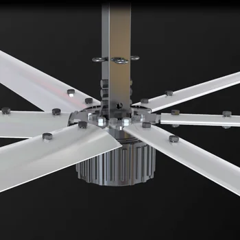 8ft 9ft 10ft New Technology Gearless Dc Motor Large Hvls Industrial Ceiling Fan Buy Large Industrial Ceiling Fans 6 Pcs Fan Blade Aluminum Alloy