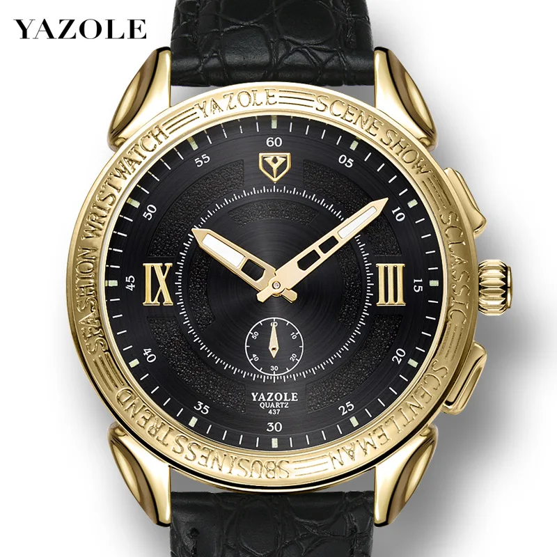 

Yazole Z 437 ODM Factory Wholesale Mens Wrist Watches OEM Logo Custom Watch Waterproof High Quality Brand Luxury Quartz Watches, White dial/black dial