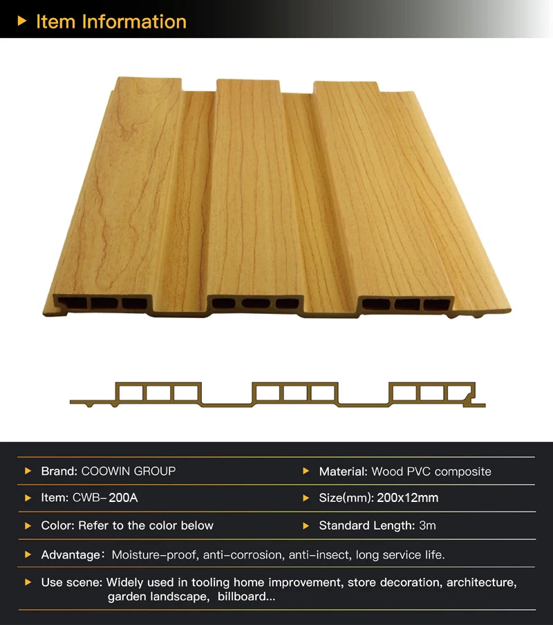 Fireproof Engineering Wall Panel Pvc Wood Composite Wall Cladding Buy
