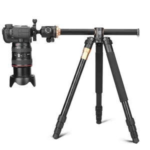 Aluminium Q999H Camera Tripod Horizontal Centre Column