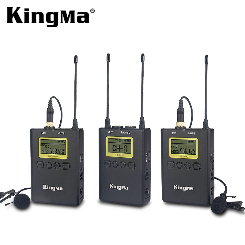 KingMa New Arrival Camera Accessories Professional  Wireless Collar Microphone KM-WM9 For Digital Camera Camcorder/DV