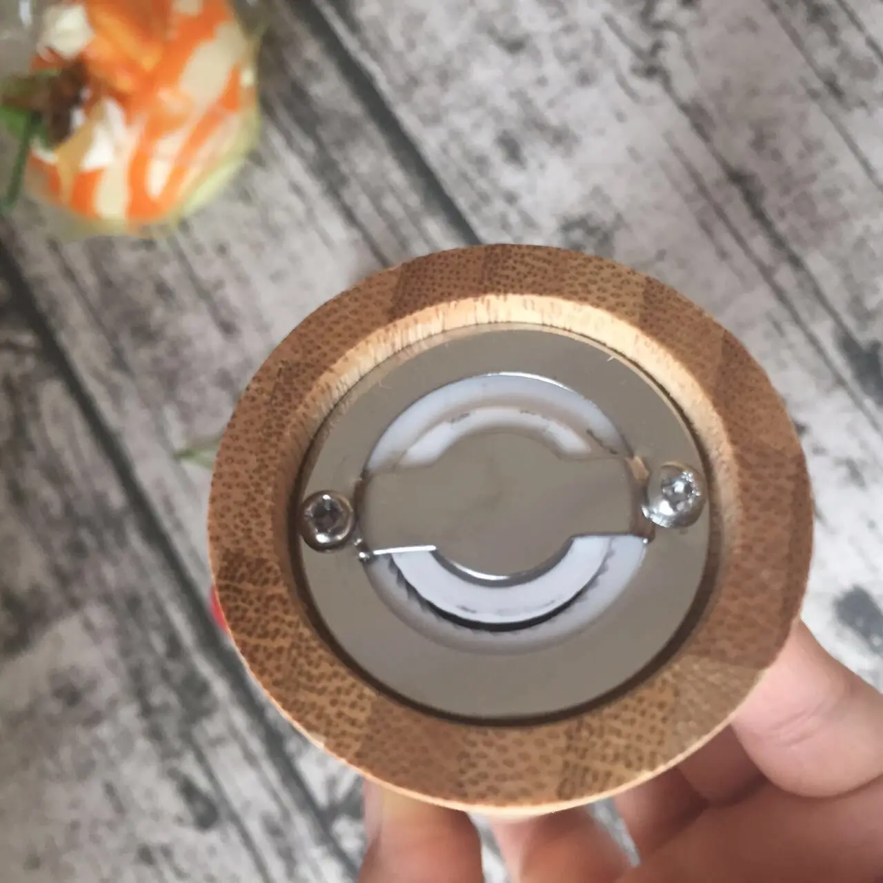 100% Natural manual custom hot sales packaging pepper grinder / bamboo pepper mill / manual salt and pepper grinder