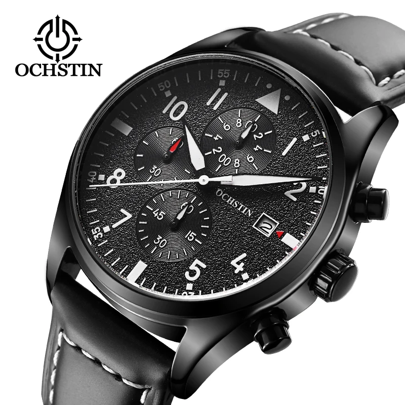 

Factory Direct Sale OCHSTIN GQ043B Man Fashion Analog Chronograph Stainless Steel Back Water Resistant Watch