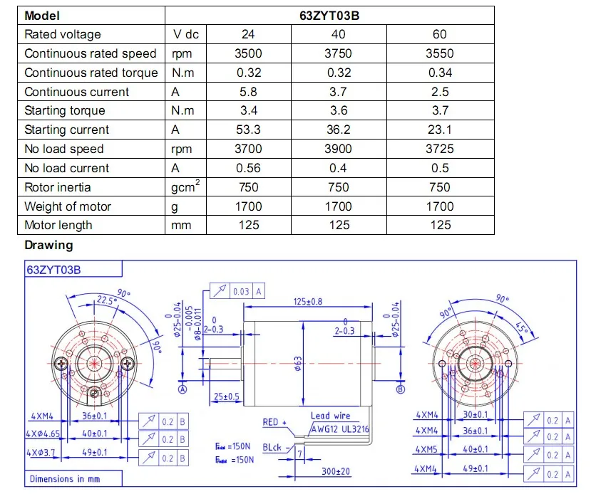 63 Series Ip56 Brushed Dc Motor,For Pool Cleaning Machine Robot Pump 12v 24v Buy Motor For