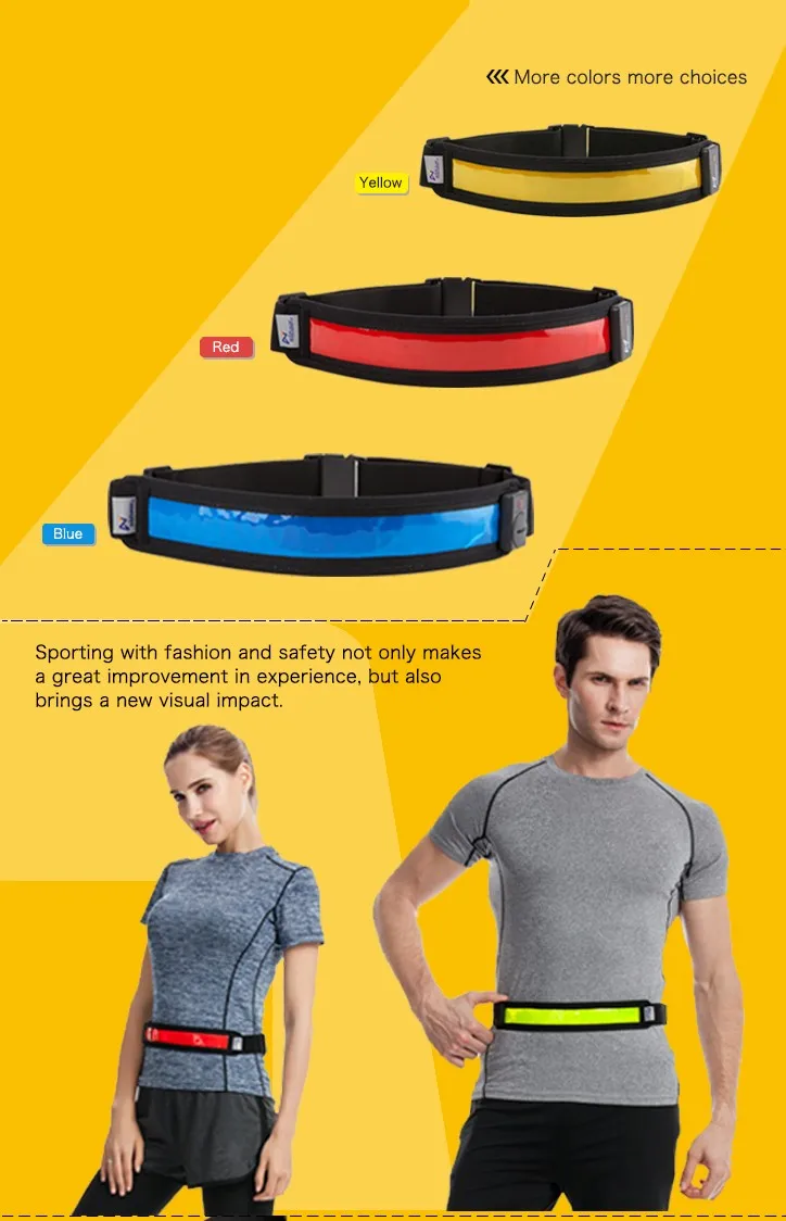 Wholesale USB Rechargeable LED Reflective Waist Belt