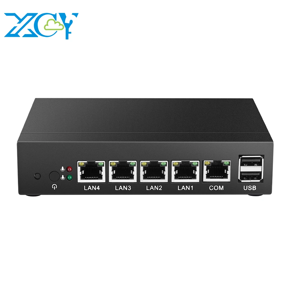 

XCY mini pc Firewall celeron J1800 2.41Ghz computer use pfsense as Router 4 lan port barebone dual core pc