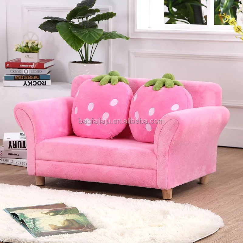 Strawberry kids 2 seater sofa chair toddler chair