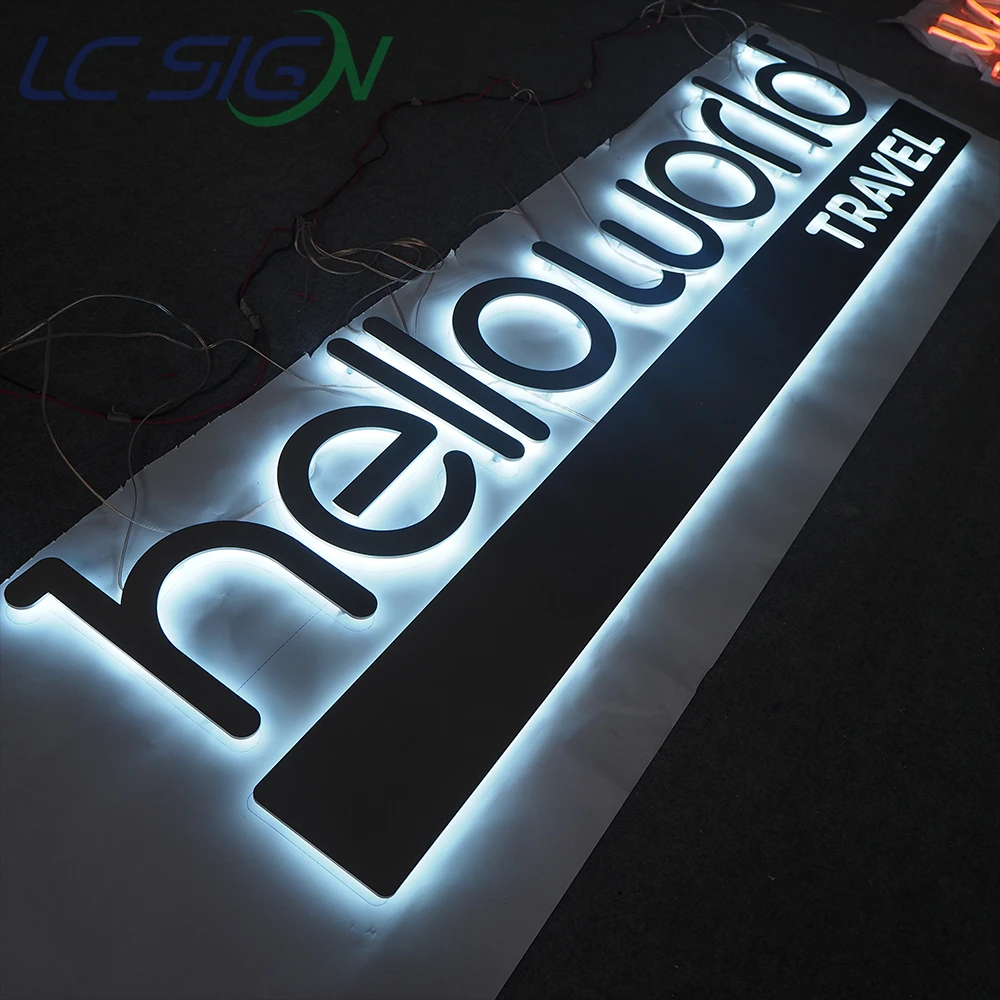 Led Lighting Car Logo Illuminated Backlit 3D Car Company Sign In