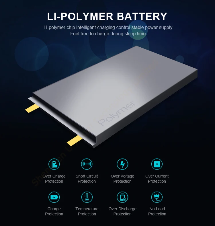 mobile portable charger foldable solar panels power bank 8000mAh with led lights - ANKUX.COM