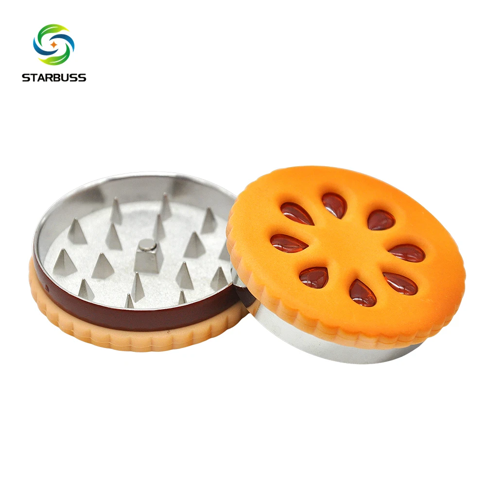 

STARBUSS Portable Funny Cookie Shape Tobacco Grinder Smoking Accessories Herb Grinder