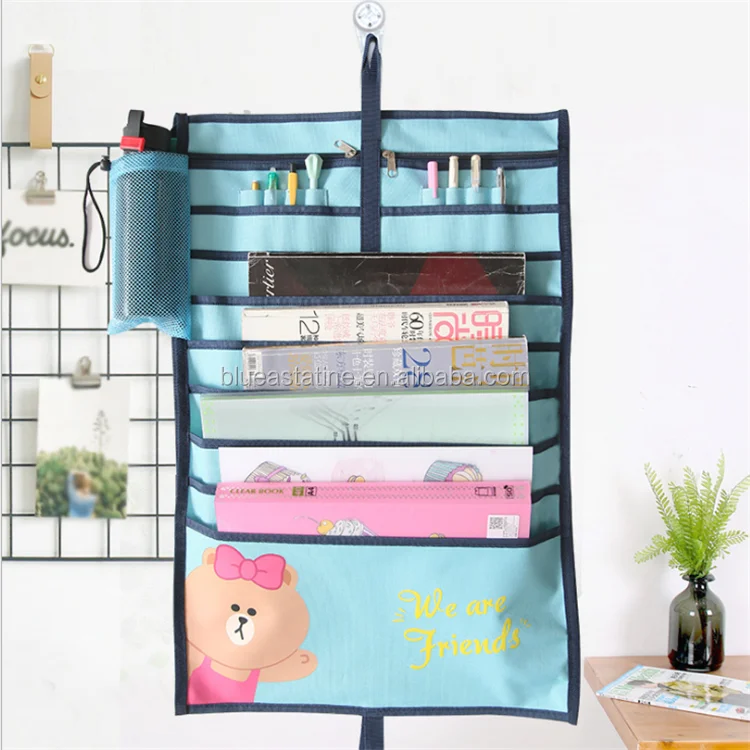 
students desk table book organiser hanging bag 
