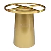 New table leg design stainless steel large cone table foot brass table base
