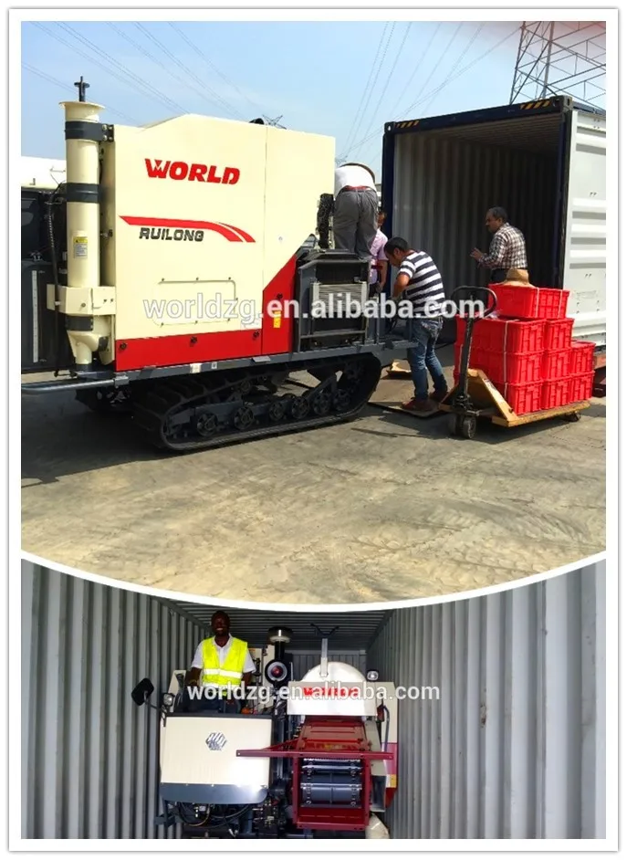 4LZ4.0E 88HP World brand mini paddy rice combine harvester price