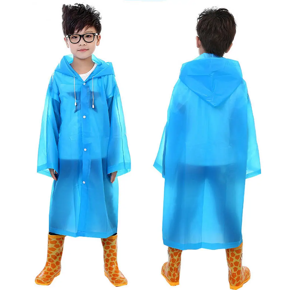 Top Kids Rain Poncho Reusable Emergency Eva Raincoat With Hood - Buy ...