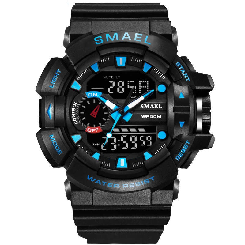 

SMAEL 1436 Red Sport Clock Men Watches Man 30M Waterproof Watch LED Digital Quartz Wristwatches relogio masculino Male Saat