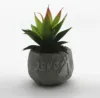 Desk Mini Cement Potted Artificial Succulents Simulated Plants For Home and Office Decoration