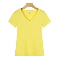 

Beautiful Womens Slim Fit Bulk Blank V-neck T-Shirt