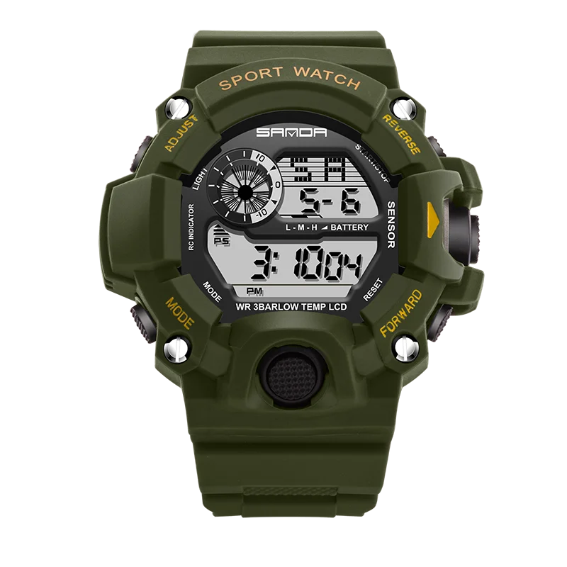 

Sanda Fashion Watch Men Mens Digital Watches LED Waterproof Sports Wristwatches Electronics Military Relogio Masculino Clock Man