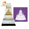 AK Sugar Craft Fondant Cake Decorating Tools Soft Transparent Castle Icing Pastry Stencil Wedding Cake Mesh Stencil
