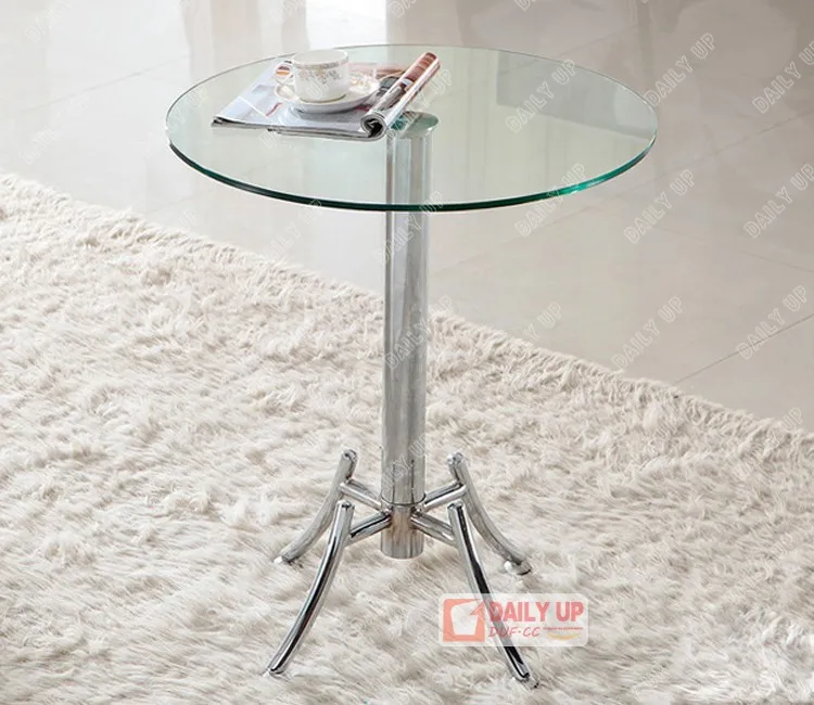 Best-Selling Dining Room Table with Stainless Steel Table and Chair Sets Cheap Leisure Transparent Glass Tea Tables for Sale