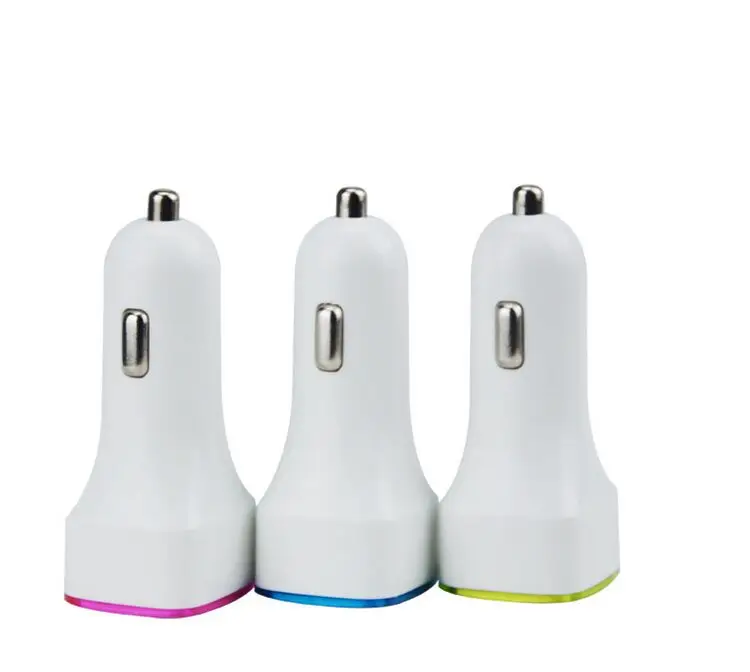 Multi  Ports Usb Car Charger Promotional OEM Logo Dual USB 2.1A Mobile Phone Usb Car Battery Charger