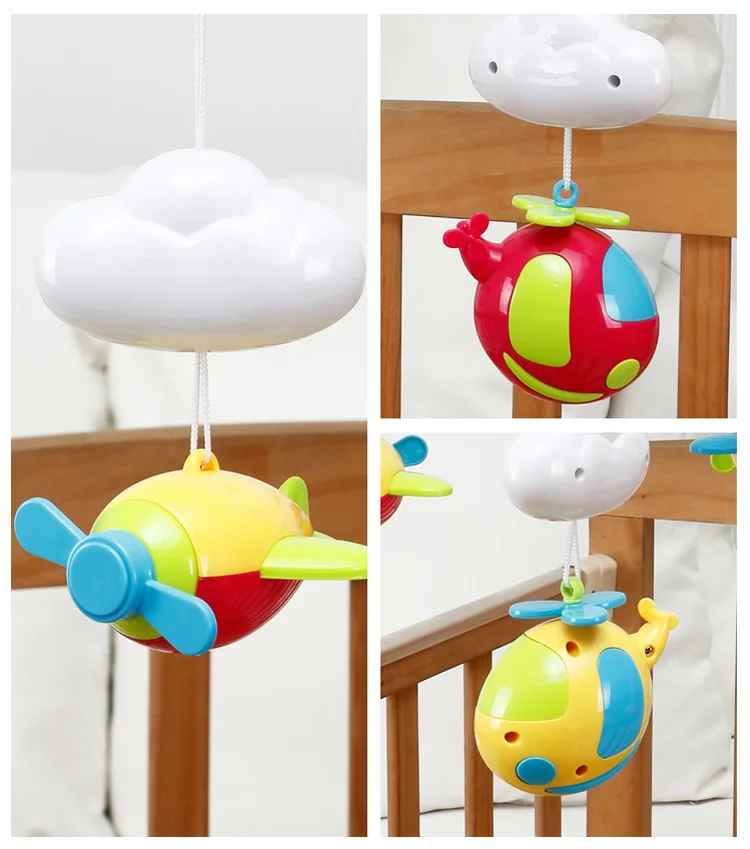 Baby Crib Musical Mobile Toy Starry Sky Projection Electronic Battery Operated Toys 108 Songs