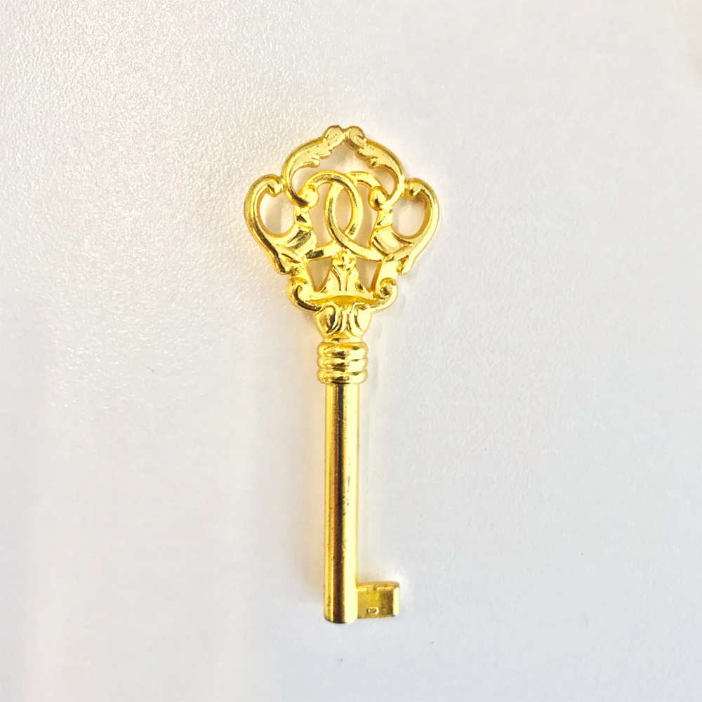 

Solid brass decorative key blank