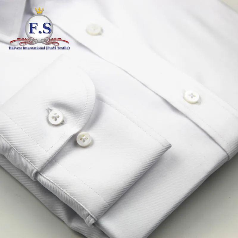 100 Cotton Men' Dress Shirt High End Formal 100 Cotton Pure White Non Iron Twill Shirt Buy