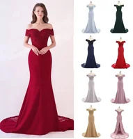

Custom Made Size/Color Cheap Wholesale Off Shoulder Beaded Lace Mermaid Women's Bridesmaid Dresses 2018 Fashion Bridesmaid Gowns