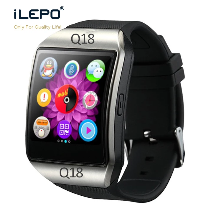 

Q18 Smart Watch with camera for ios Android Fitness Tracker Phone Watch Smartwatch 2019 GT08 GV08 DZ09 A1