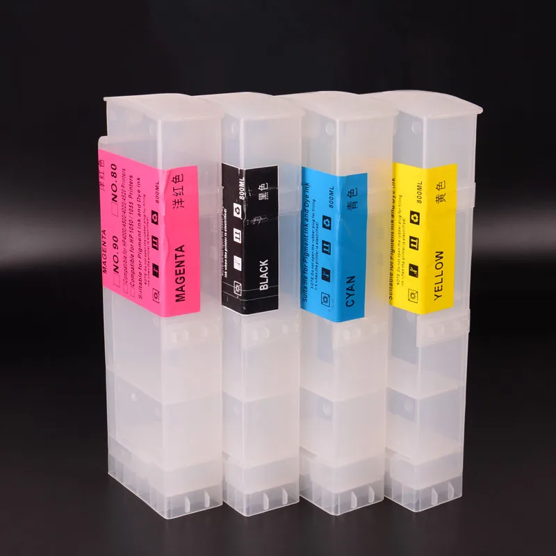 Ocinkjet 800ml Refilled Cartridge For Hp 80 90 Refillable Ink Cartridge