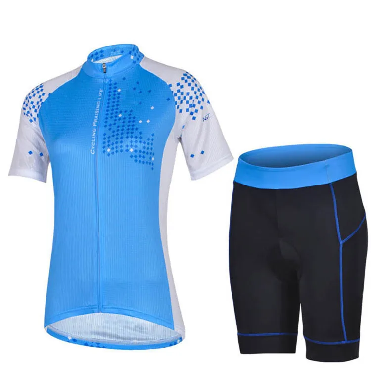 

bike padded shorts riding sports jerseys and pants short sleeve sportswear bike suit cycling jersey for women
