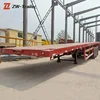 China Hot selling 3axle 40ft flat deck cargo container trailer