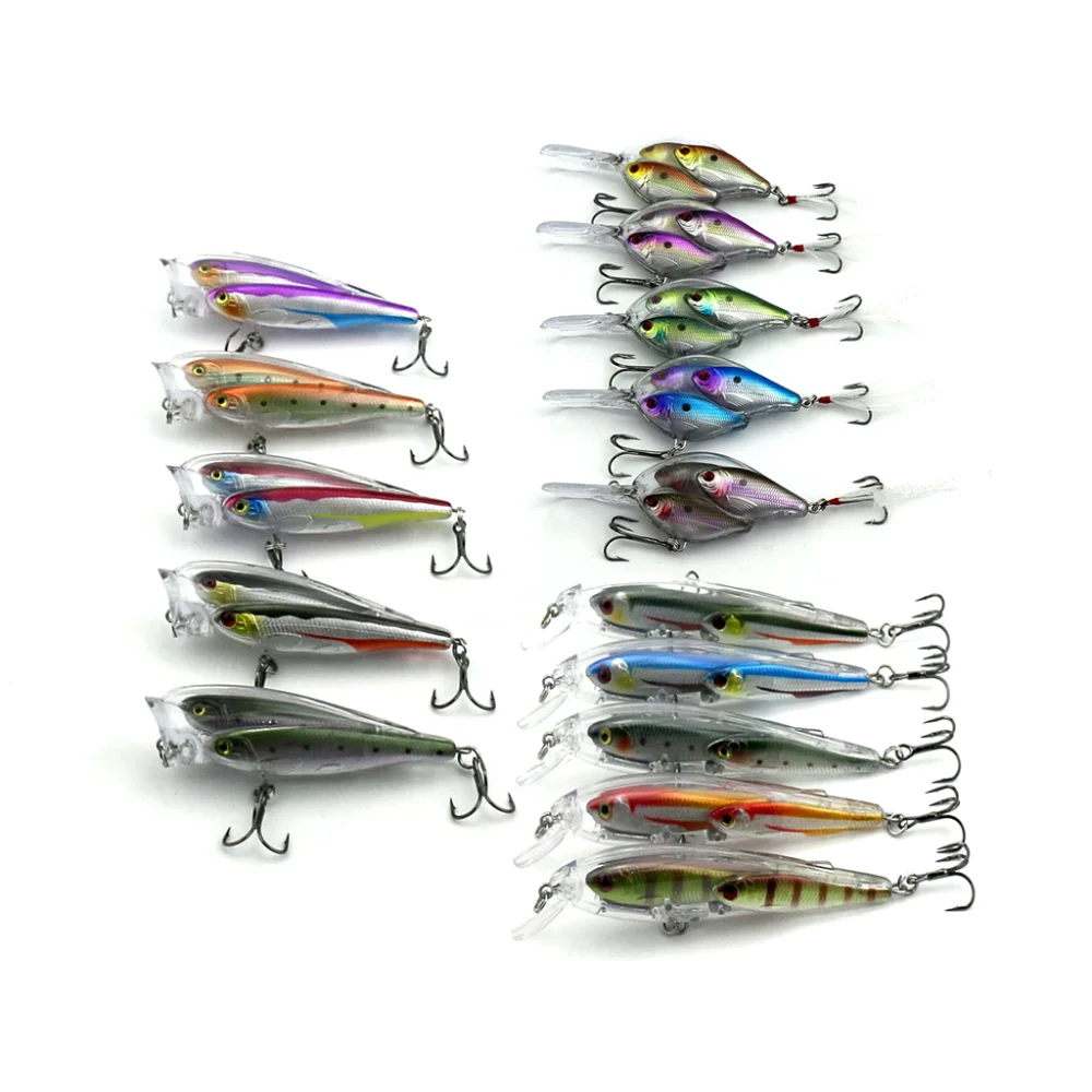 

High quality hot sale artificial top water Crankbai Minnow Popper group fish popper fish lure, As picture shown