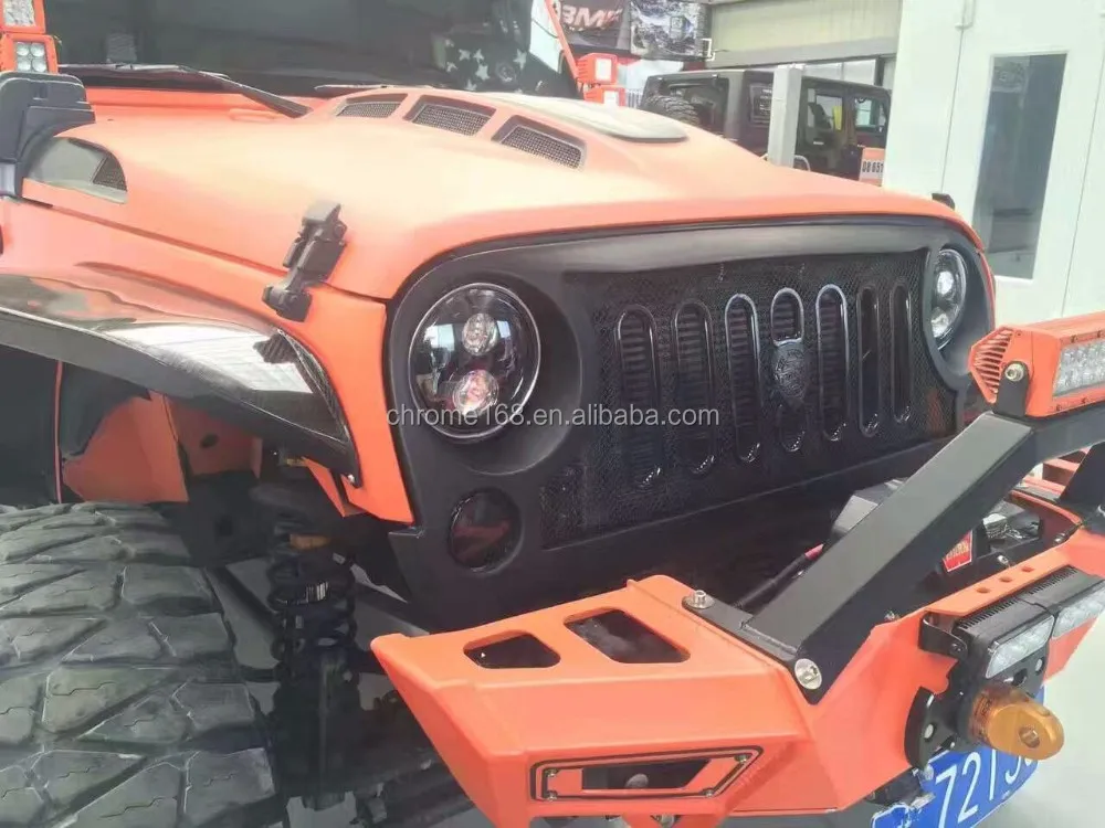 Newest Grill With Mesh For Jeep Wrangler Jk Off Road Accessories Grille