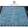 Factory price hot sale blue fish scale shell mosaic tile pattern
