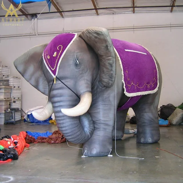 美容粉色大象吉祥物广告充气气球供应商