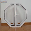 Hexagon aluminum glass casement window