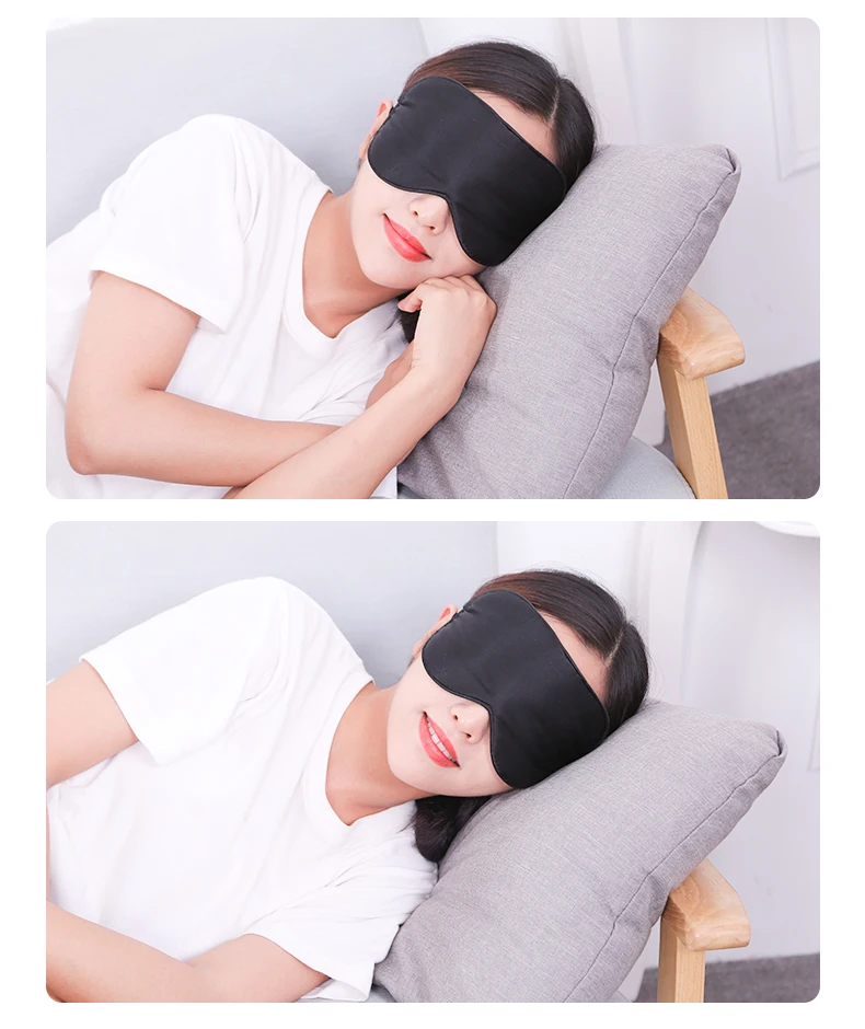 Silk Sleeping Eye Mask Anti Puffiness 100% Mulberr Silk Eye Sleep Mask ...