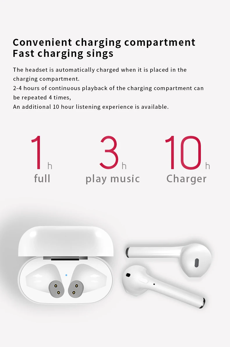 2019 wireless headphones electronics i10 tws 5.0 wireless earbuds earphone wireless headset - ANKUX.COM