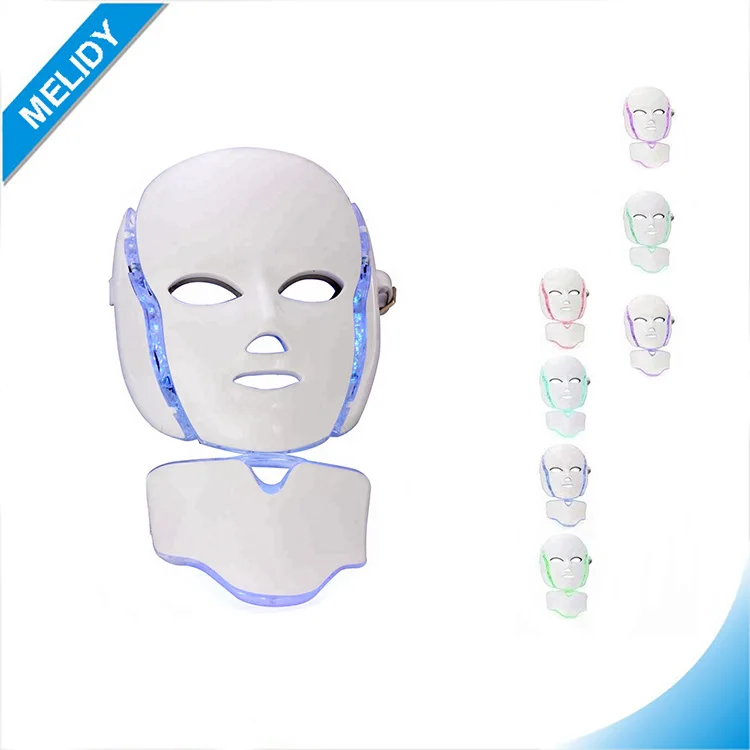 

7 Color LED Light Facial Photon Therapy Facial Mask For Sale