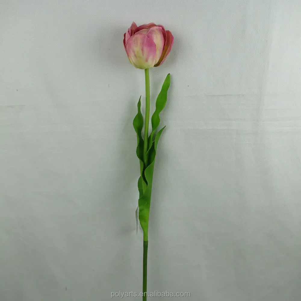 26.5"h Artificial White Tulip Silk Flower,Decoration Artificial Tulip