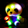 stuffed animal panda doll colorful LED light plush toy kids gift