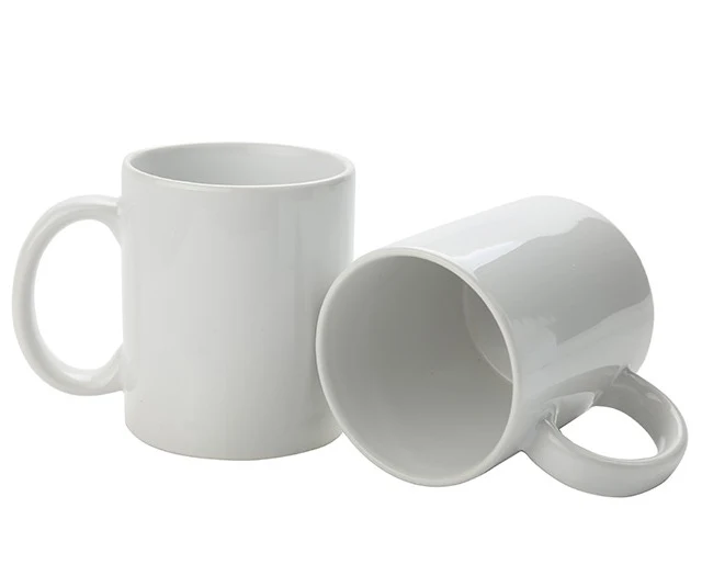 

2020 11oz Cheap Customized Blank Ceramic White Mug for sublimation, Super white