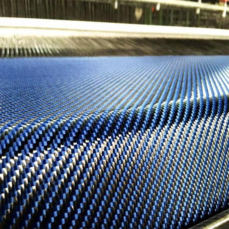 Best Quality Blue Carbon Fiber Cloth Twill 3x3 Carbon Fiber Fabric For