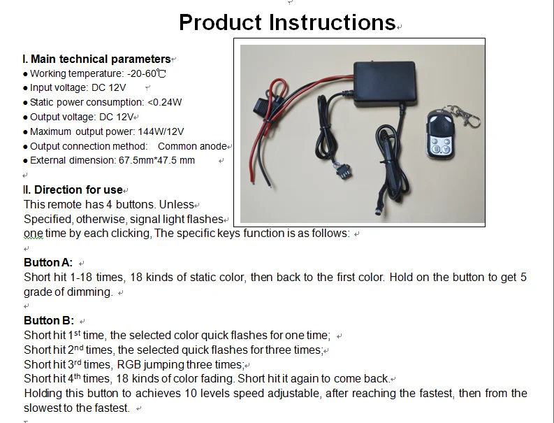 Top Selling Rgbw 5050 Waterproof Bt Remote Control Led Car Interior Light Strip