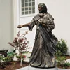 China Manufactures Custom Made Outdoor Religious Catholice Decoration Bronze Christ Our Good Shepherd saint Rosalind Cook Statue