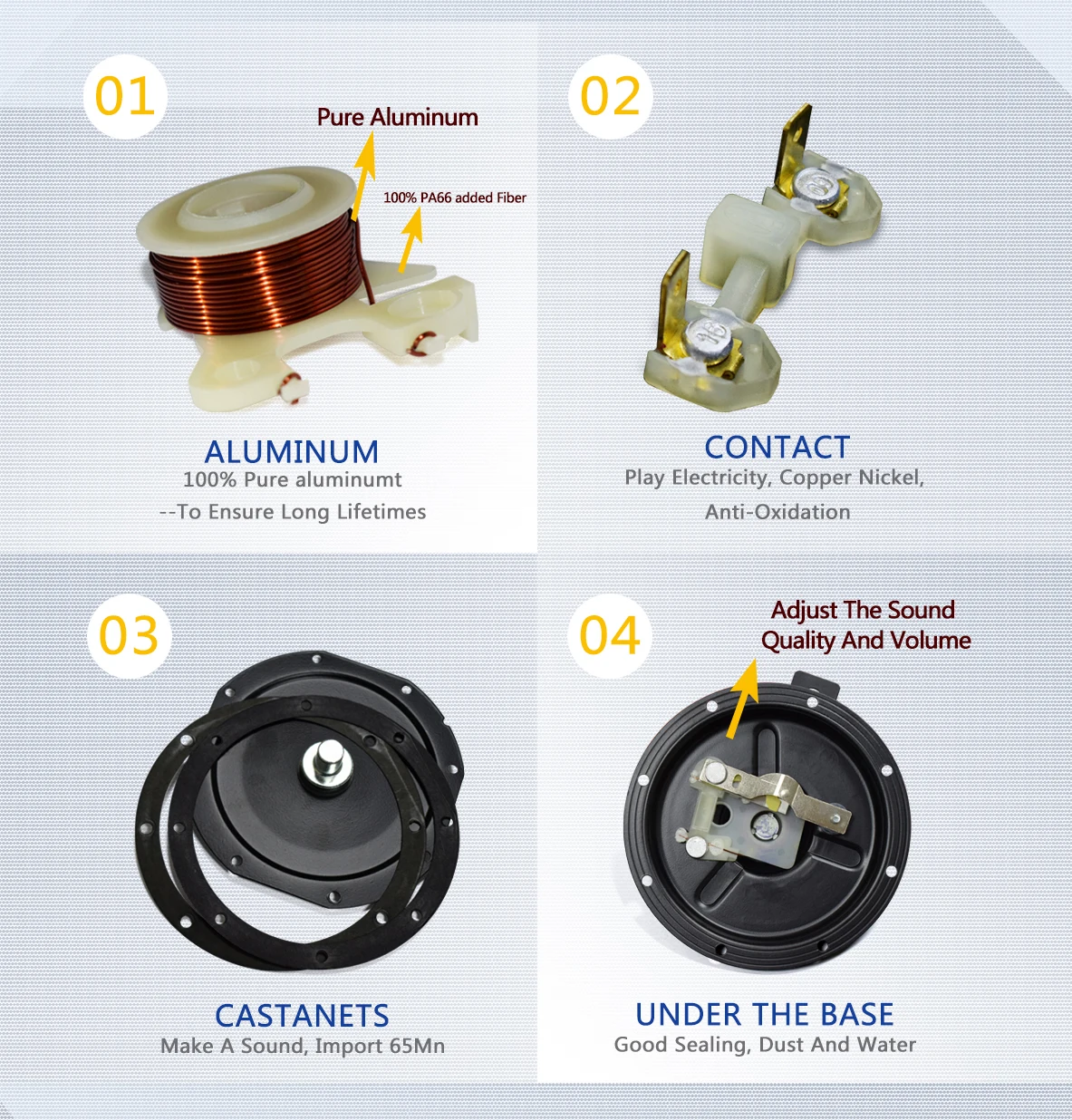 High Quality Loudest Car Horn 12v 24v 115db 120db Aftermarket Snail Horns Super Auto Horns For