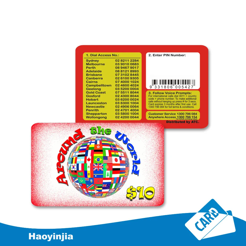 
Personalized Recharge Phone Card / Calling Card 